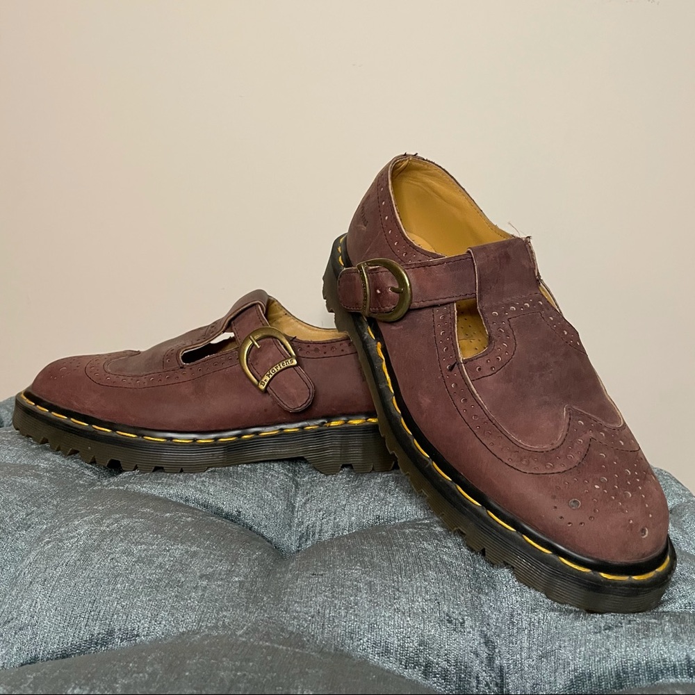 Burgundy Dr Martens Mary Jane